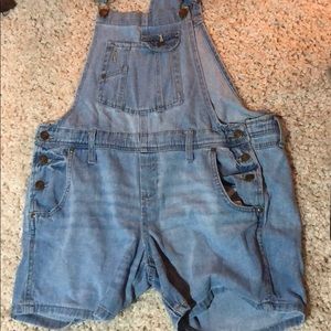 Denim Coverall Shorts